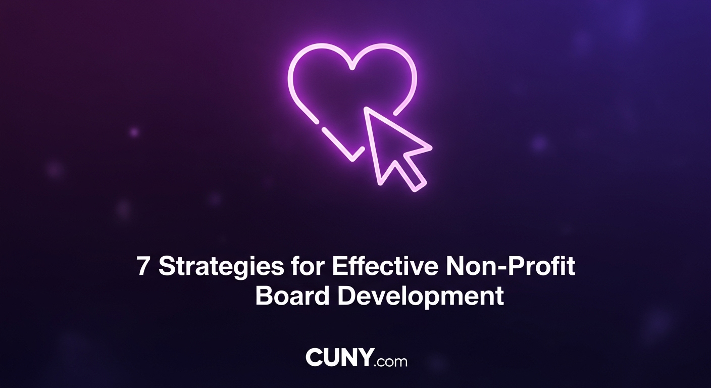 A guide to non-profit board development, showing a diverse group of leaders working together.