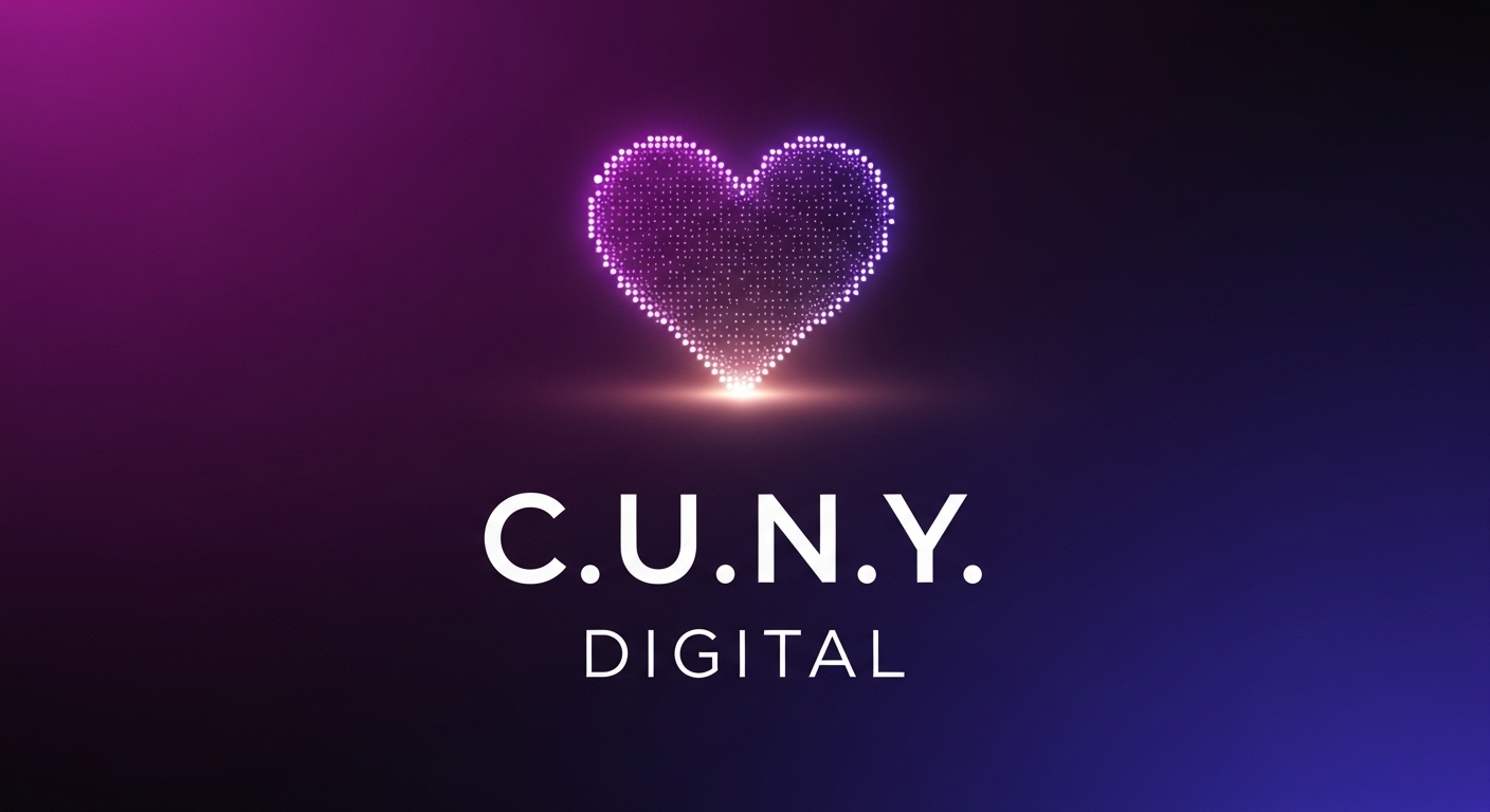 A professional and visually engaging graphic for C.U.N.Y. Digital's comprehensive guide on digital fundraising for non-profits. The image features a deep purple and indigo gradient background, consistent with the C.U.N.Y. Digital brand identity. In the center, a glowing heart icon composed of digital pixels symbolizes the intersection of technology and philanthropy. The main title, "The Complete Guide to Digital Fundraising for Non-Profits," is prominently displayed in a clean, white, elegant font. This detailed alt text ensures accessibility for screen readers while incorporating the primary keyphrase, "digital fundraising for non-profits," to provide rich context for search engines and improve the article's SEO performance.